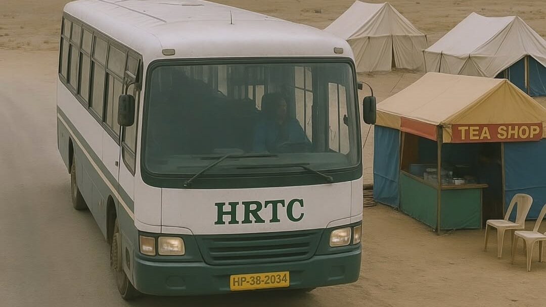 HRTC Bus service from Delhi to Spiti Valley, Himachal Pradesh