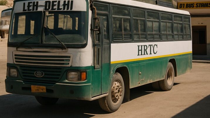 Leh to Delhi HRTC Bus 2025